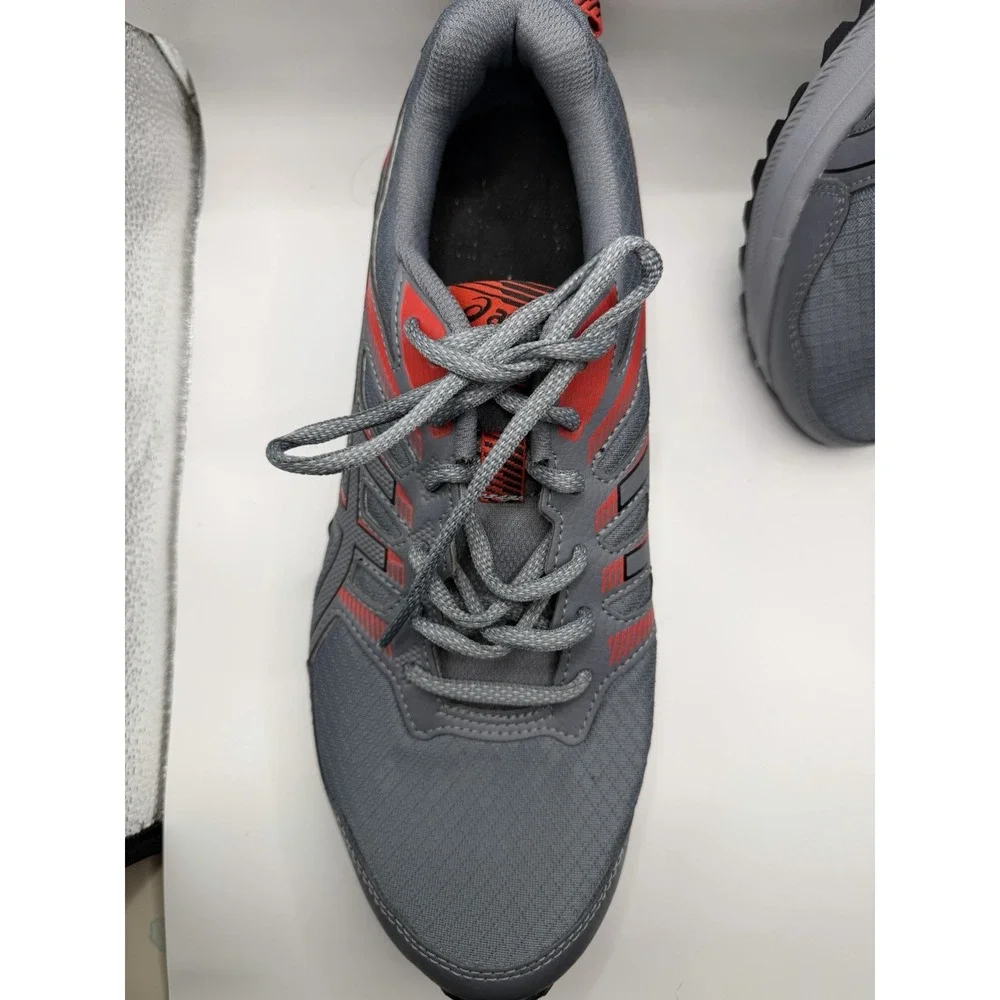 Asics Trail Scout 2 Men's Grey/Red Running Shoes Various Sizes NWOB